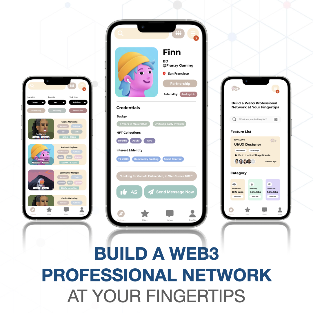WEB3 APP UI 設計 — 1ON1